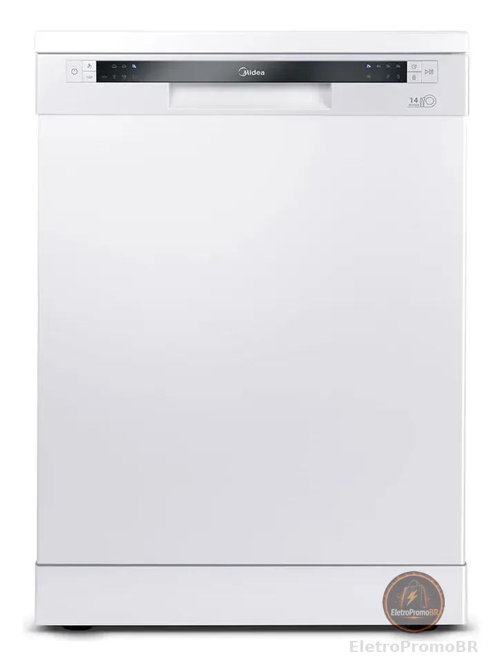 Lava Louças 14 Serviços Midea Cor Branca Cor Branco