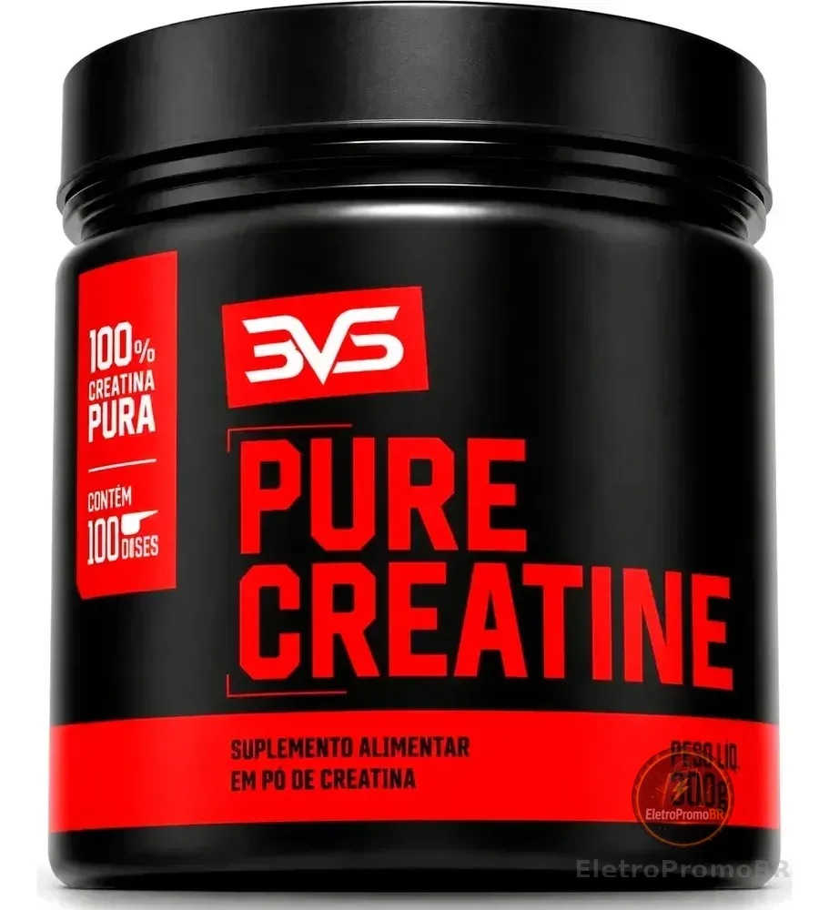 CREATINA MONOHIDRATADA 300g - 100% Pura - 3VS Nutrition