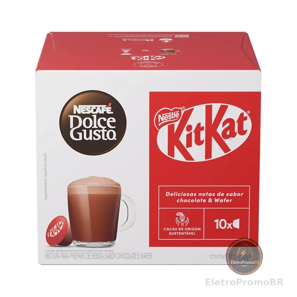 Café em Cápsula Nescafé Dolce Gusto KitKat 10 Cápsulas 170g