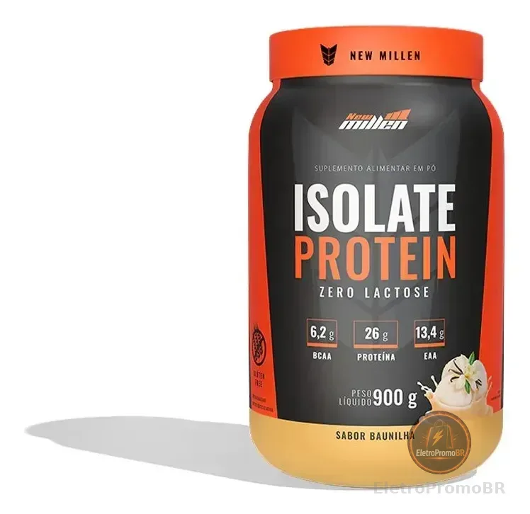 Isolate Protein 900g New Millen Sabor Baunilha
