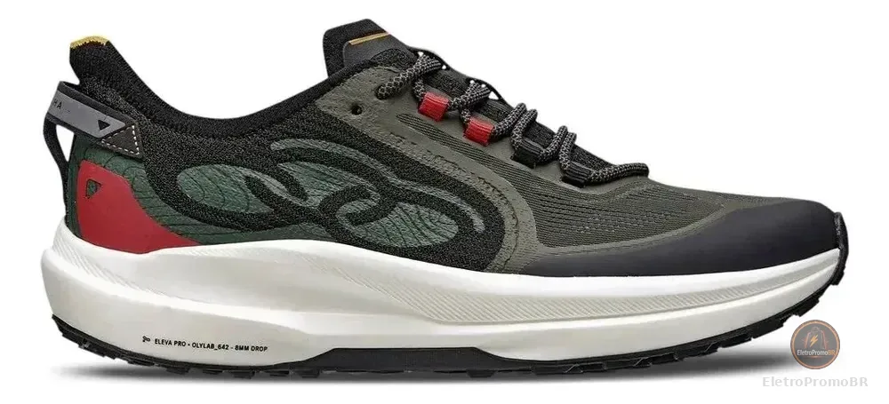 Tênis Olympikus Corre Trilha Militar/preto Original Militar/preto Geométrico 44 Br