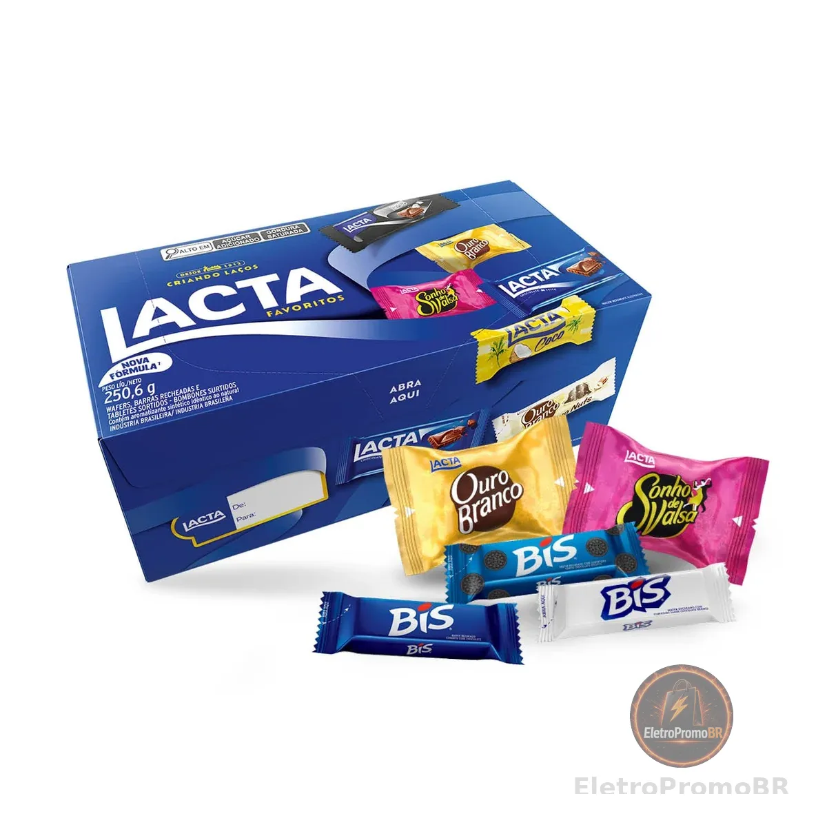Lacta Favoritos - Caixa de variedades chocolates, 250,6g