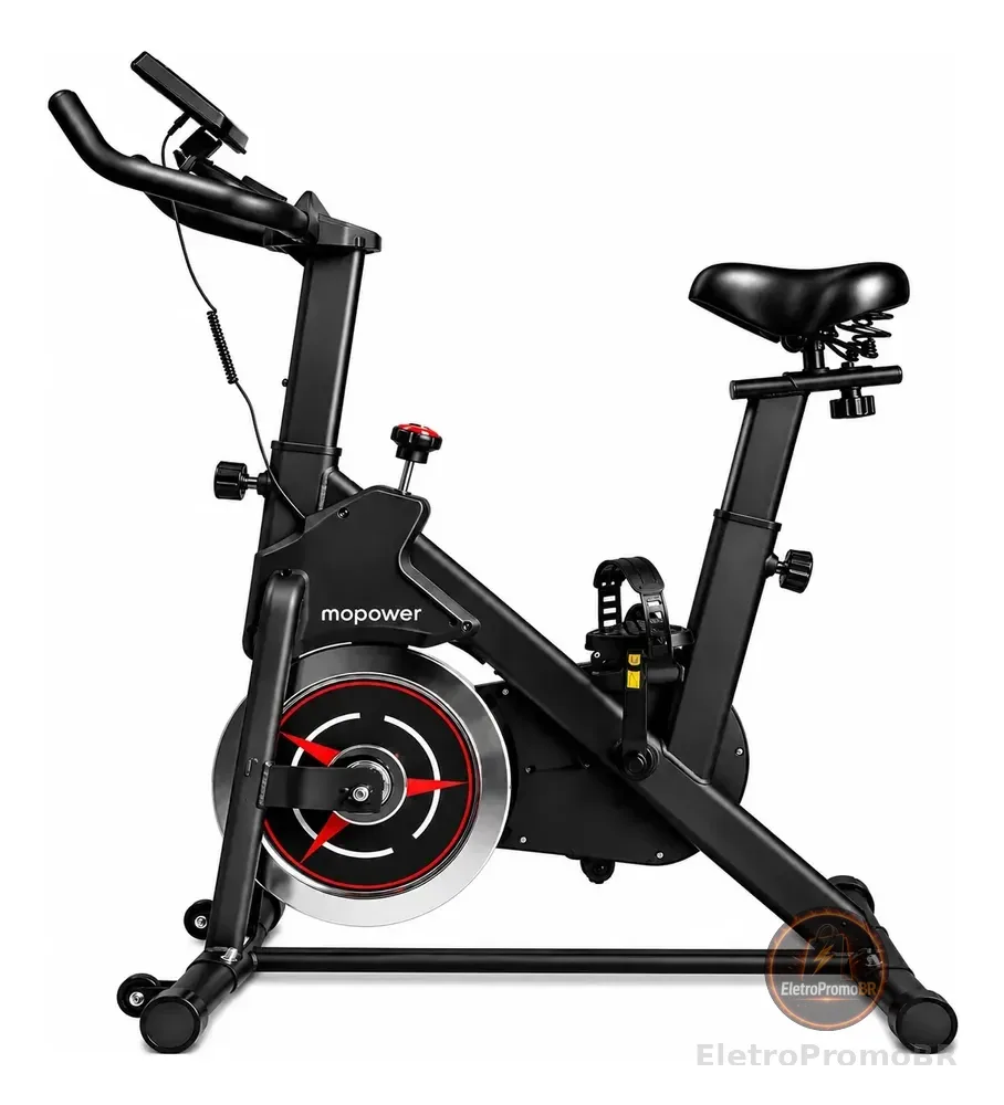 Bicicleta Spinning Ergométrica Fitness Mopower 19ba Vermelho 1.2v