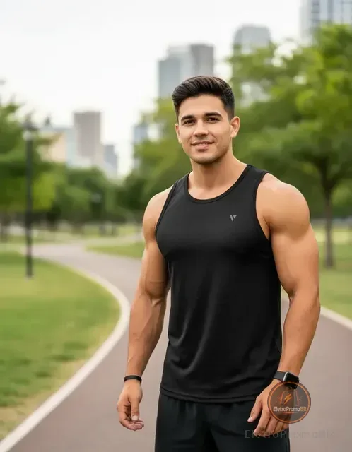 Regata Dry Fit Uv Camiseta Masculina Academia Treino Voker
