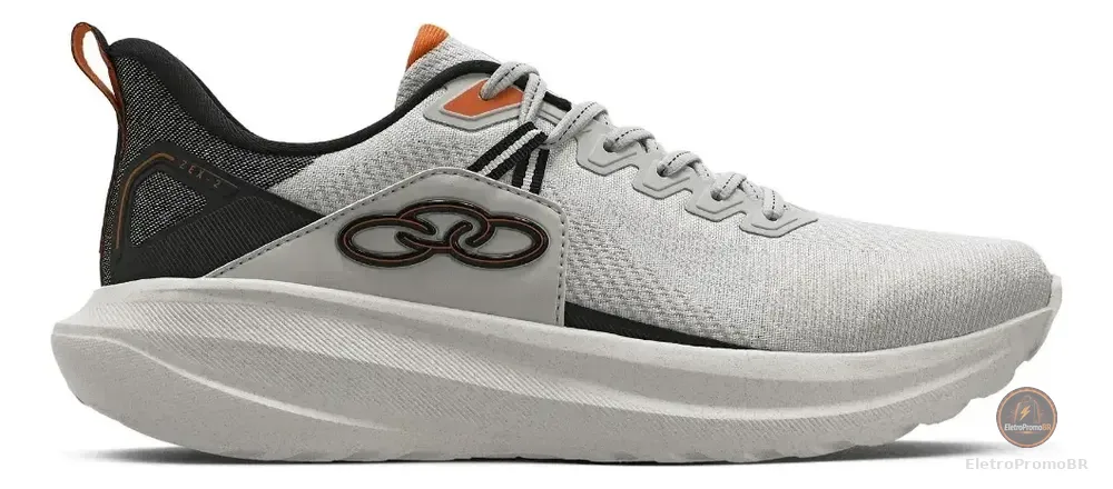 Tênis De Caminhada Masculino Zex 2 Olympikus Branco/preto Liso 41 Br