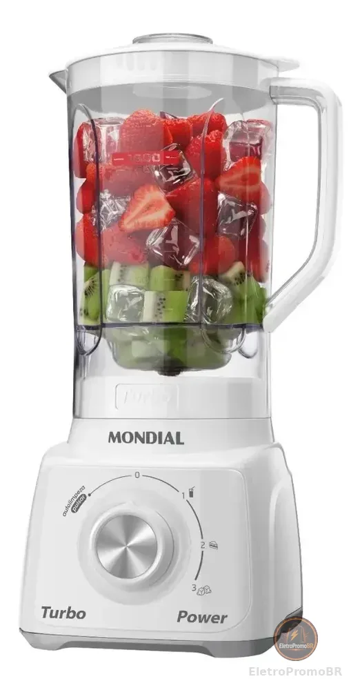 Liquidificador Turbo Power Mondial 550W L-99 WG