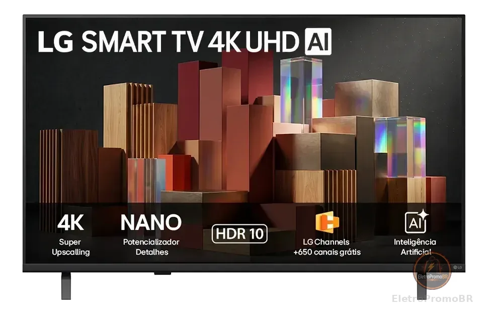 Smart TV LG 65'' 4K Ultra HD NANO AI Magic Webos 26 65UN85C HDR10 Bluetooth Wi-Fi Google Cast