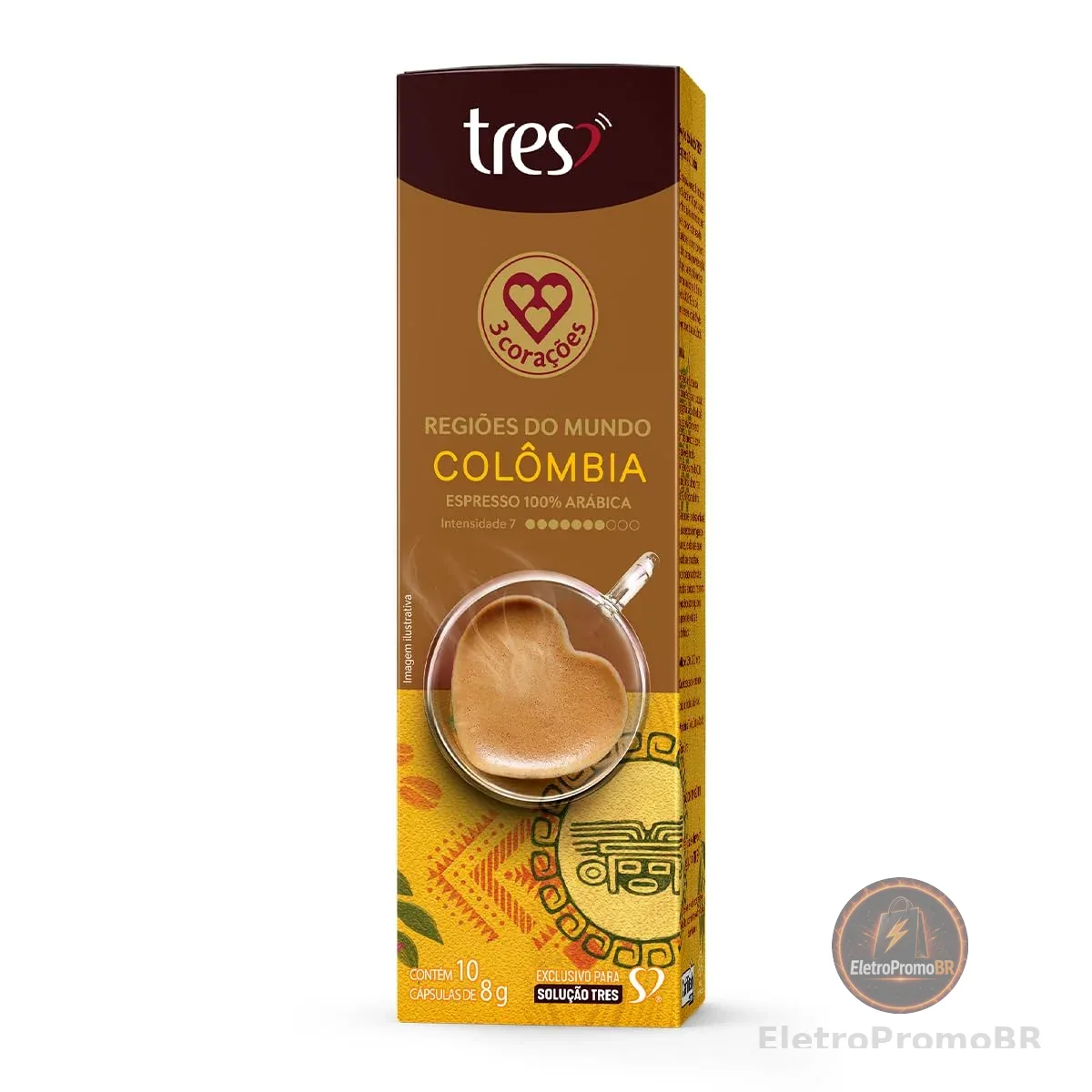 3 Corações Cápsula Café Espresso Colômbia TRES - 10 unid