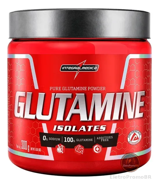Suplemento Glutamina Em Pó Sem Sabor 300g Integralmédica
