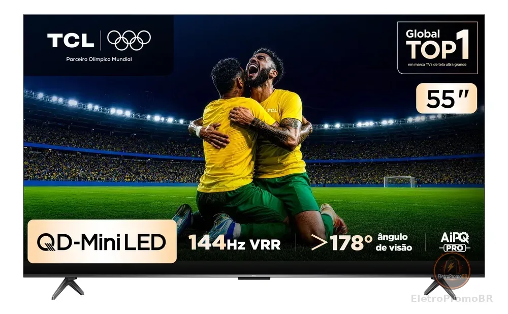 Smart Tv Tcl 55" 4k Qd-mini Led Google Tv 127/220v 55c6k