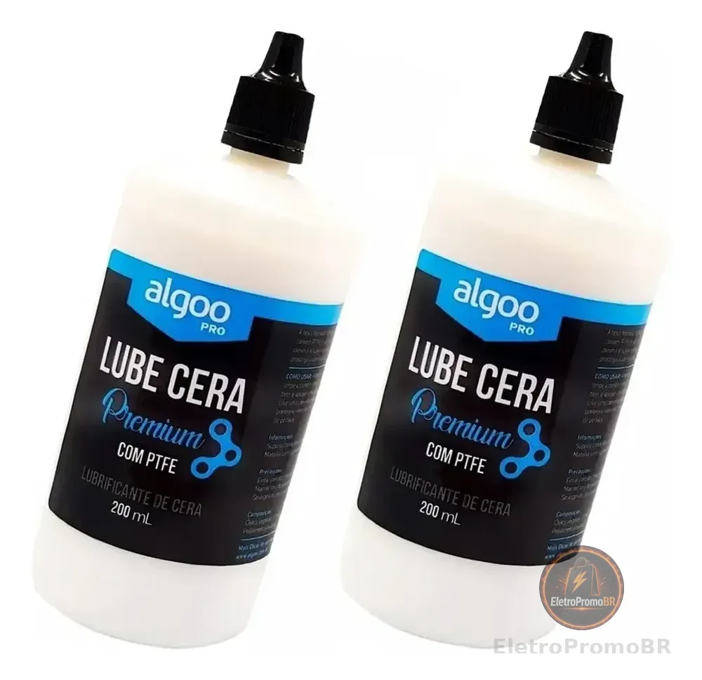 Lubrificante Algoo Lube Cera Premium 200 Ml Kit 2