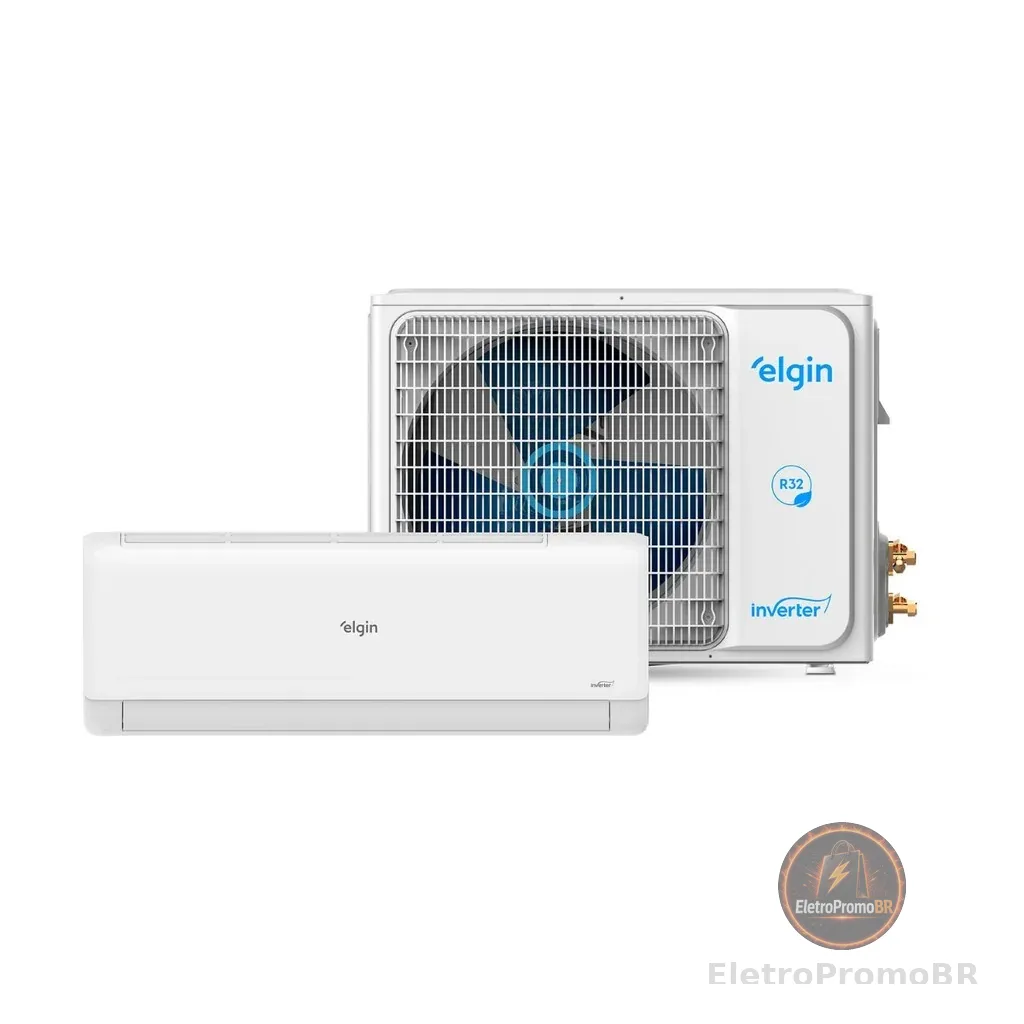 Ar Condicionado Elgin Split Hi Wall Eco Inverter Iii 12000 Btu Frio Wi-fi Hjfc12c2wgcg Branco 220