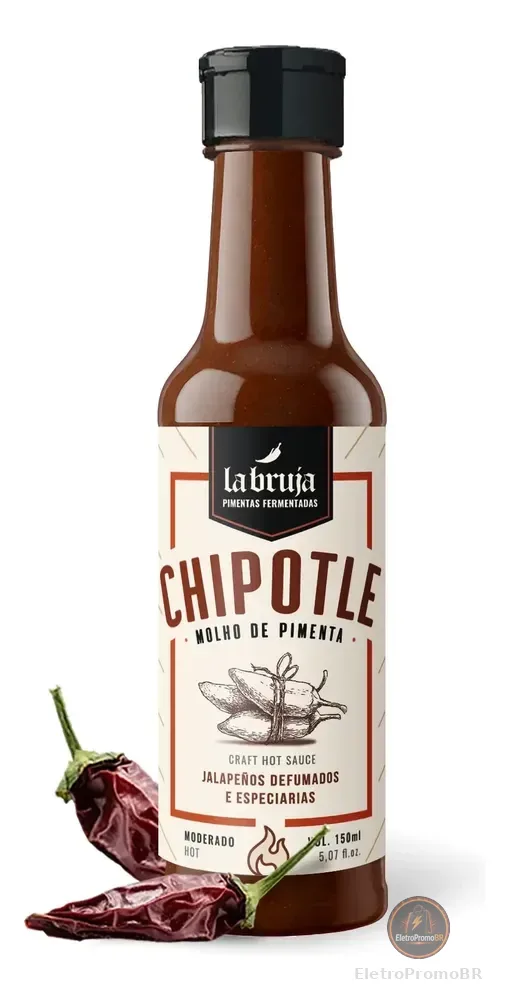 Molho De Pimenta Chipotle Labruja 150ml - Jalapeno Defumado