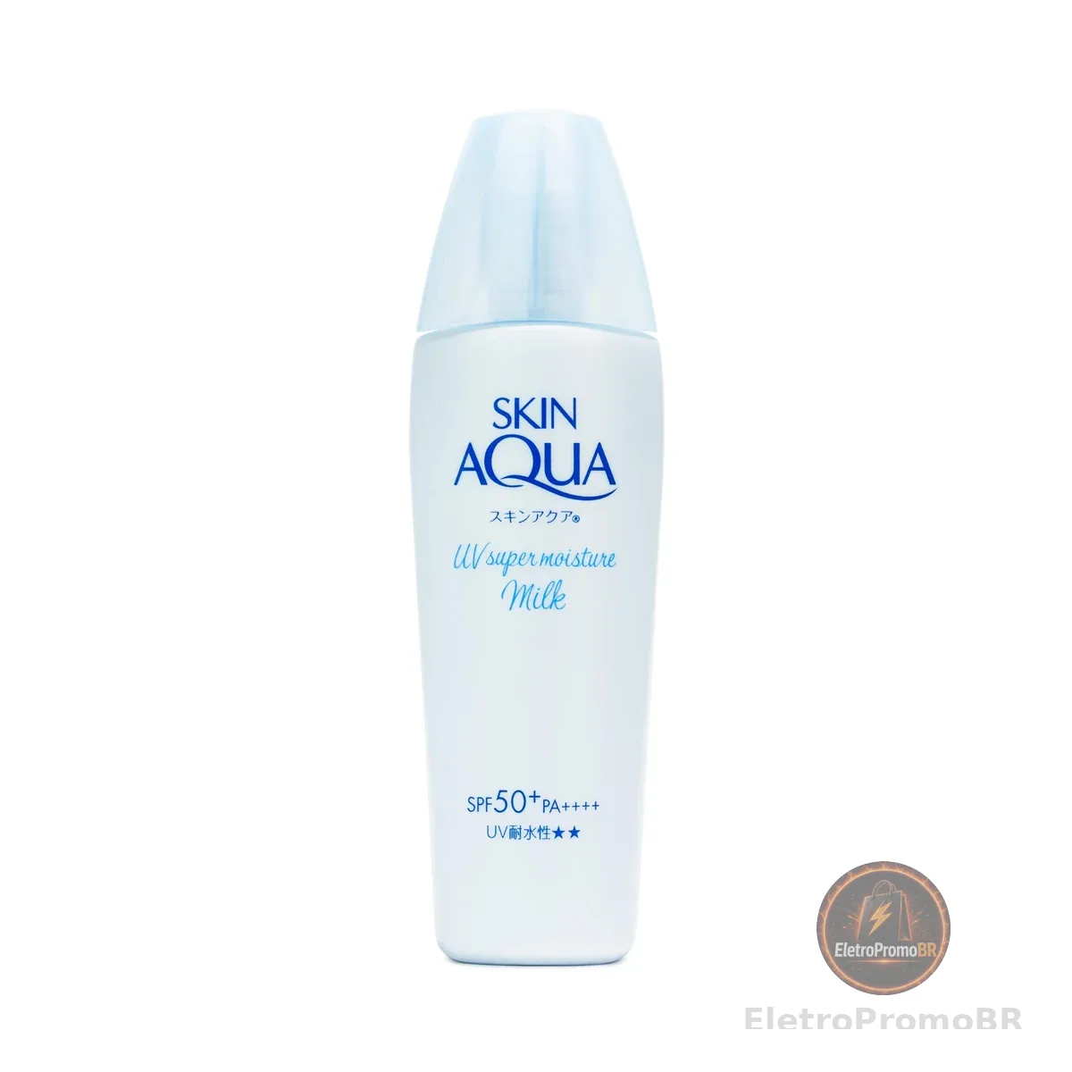 SKIN AQUA® Super Moisture Milk 40g - Protetor Solar Facial sem cor FPS50 com Ácido Hialurônico e Textura Leve