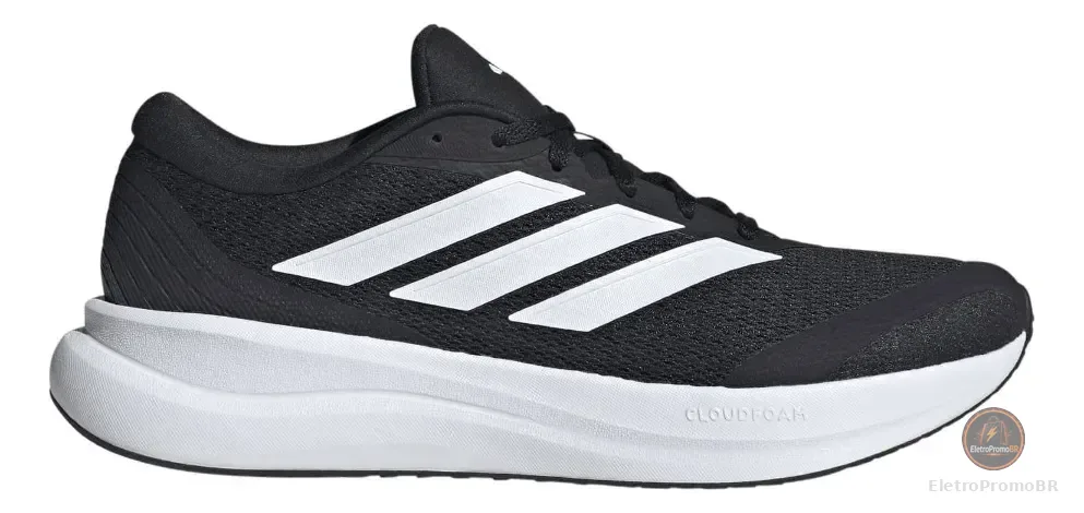 Tênis De Corrida Masculino Runfalcon 6 Cloudfoam adidas Preto Liso 41 Br