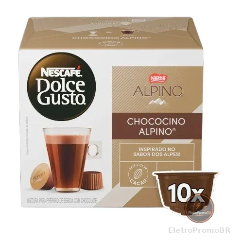 Cápsula Chococino Alpino Com 10 unidades Dolce Gusto 178g