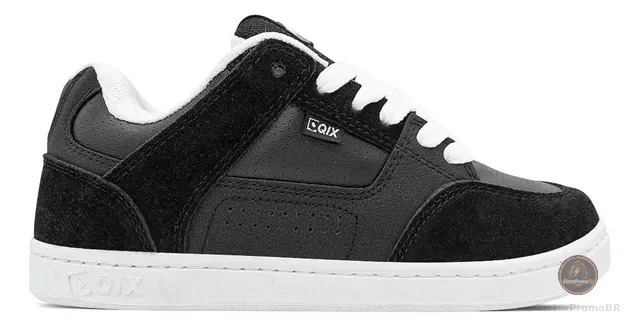 Tênis Qix Skate Retrô Am | Preto Branco - Original + Nf