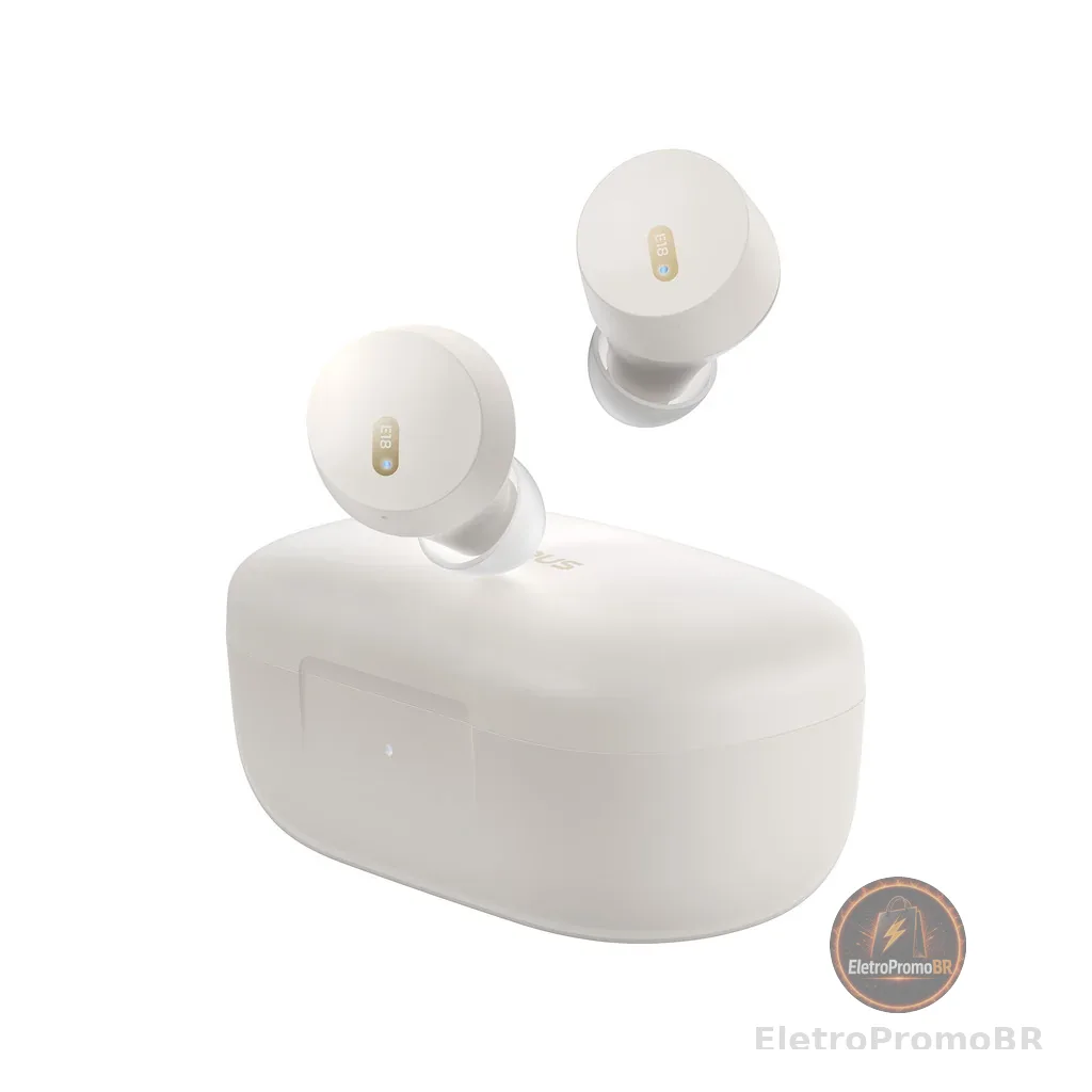 Baseus Fone De Ouvido Sem Fio Bowie E18 Bluetooth 5.3 25h Bateria