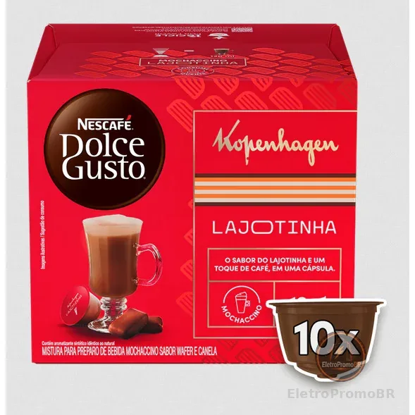 Cápsula Kopenhagen Lajotinha Com 10 Unidades Dolce Gusto