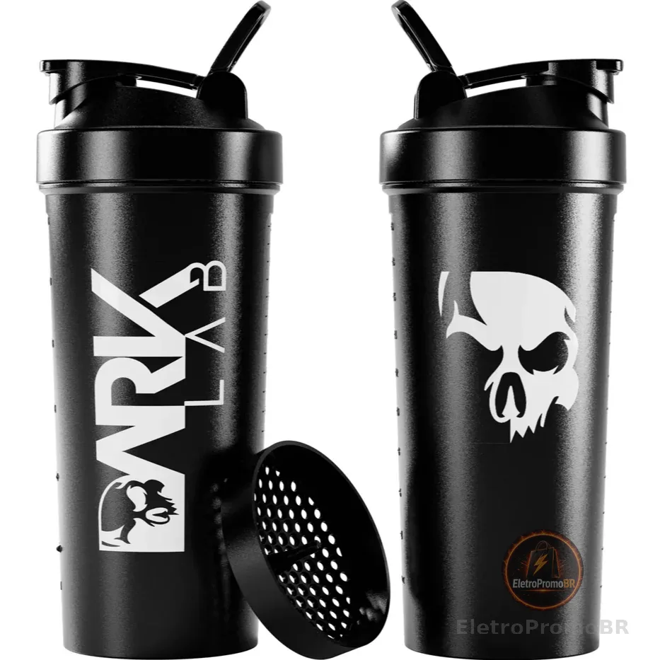Coqueteleira Fuse com Rede 700ml Preta - Dark Lab
