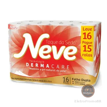 Papel Higiênico Folha Dupla Neve Leve 16 Pague 15