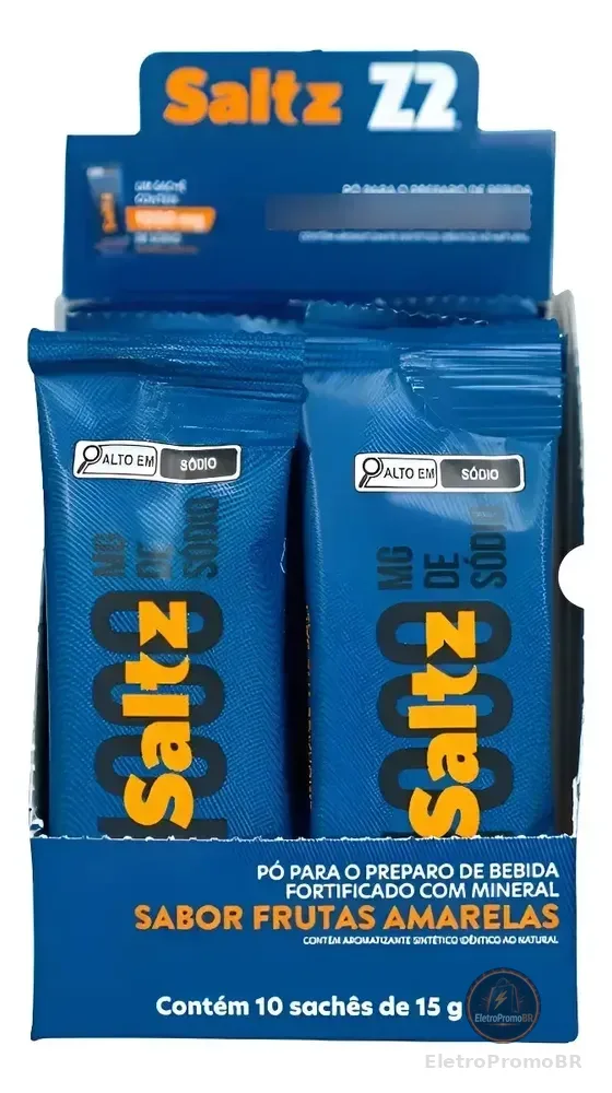 Z2 - Saltz 1000 Mg De Sódio - Cx 10 Sachês Frutas Vermelhas