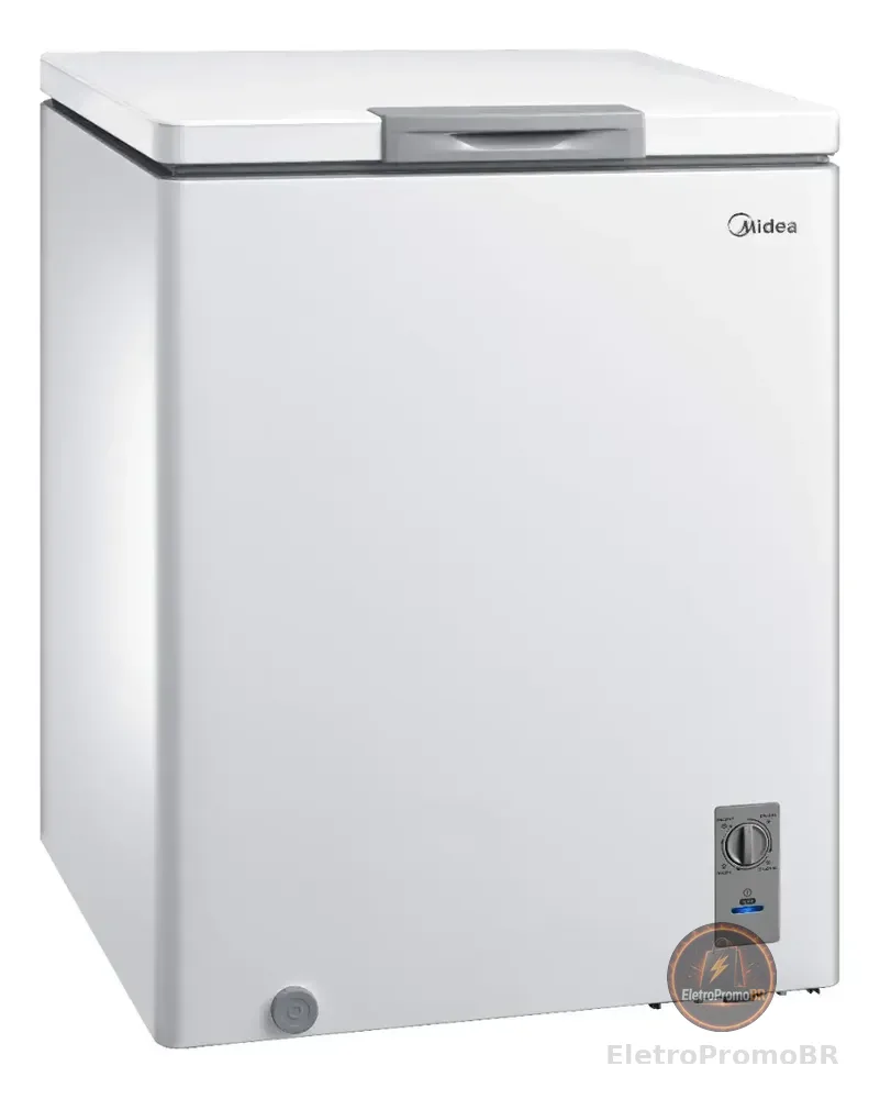 Freezer Horizontal 142l Inverter Bivolt Branco Midea