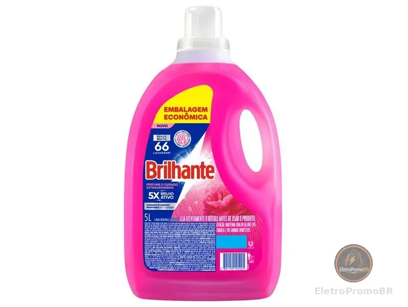 Sabão Líquido Brilhante Perfume e Cuidado Extraordinário 5L