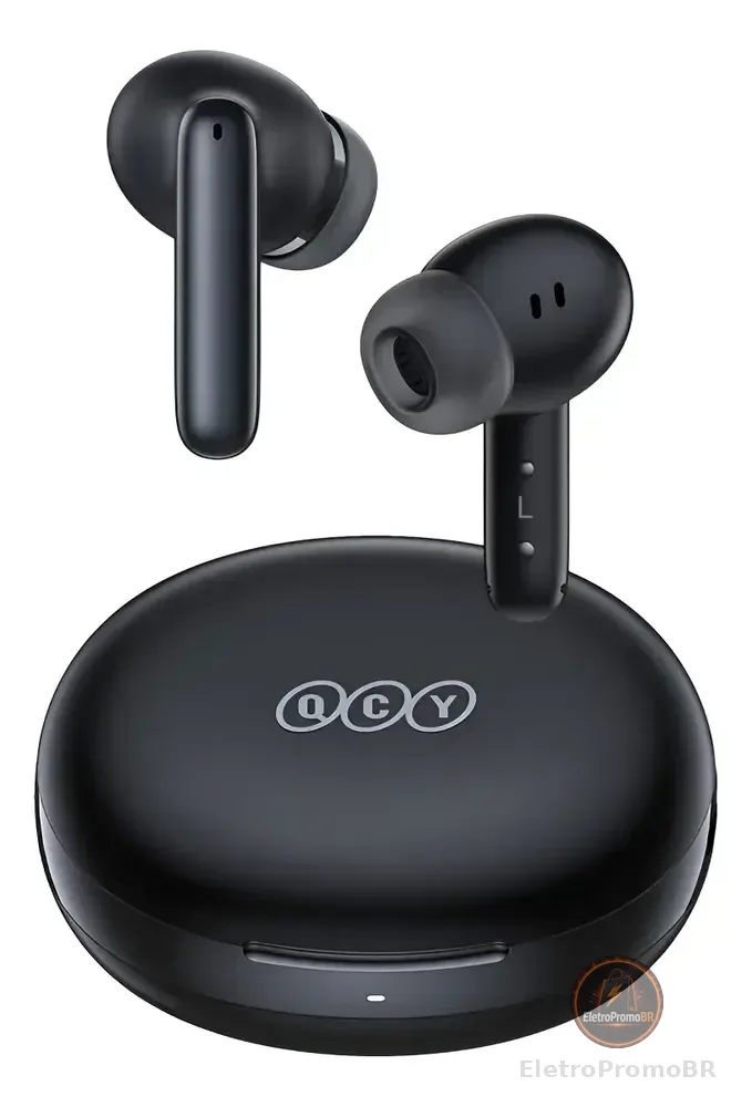 Fone Qcy T13 Anc 2 Bluetooth 5.3 Cancelamento De Ruído Ativo Cor Preto