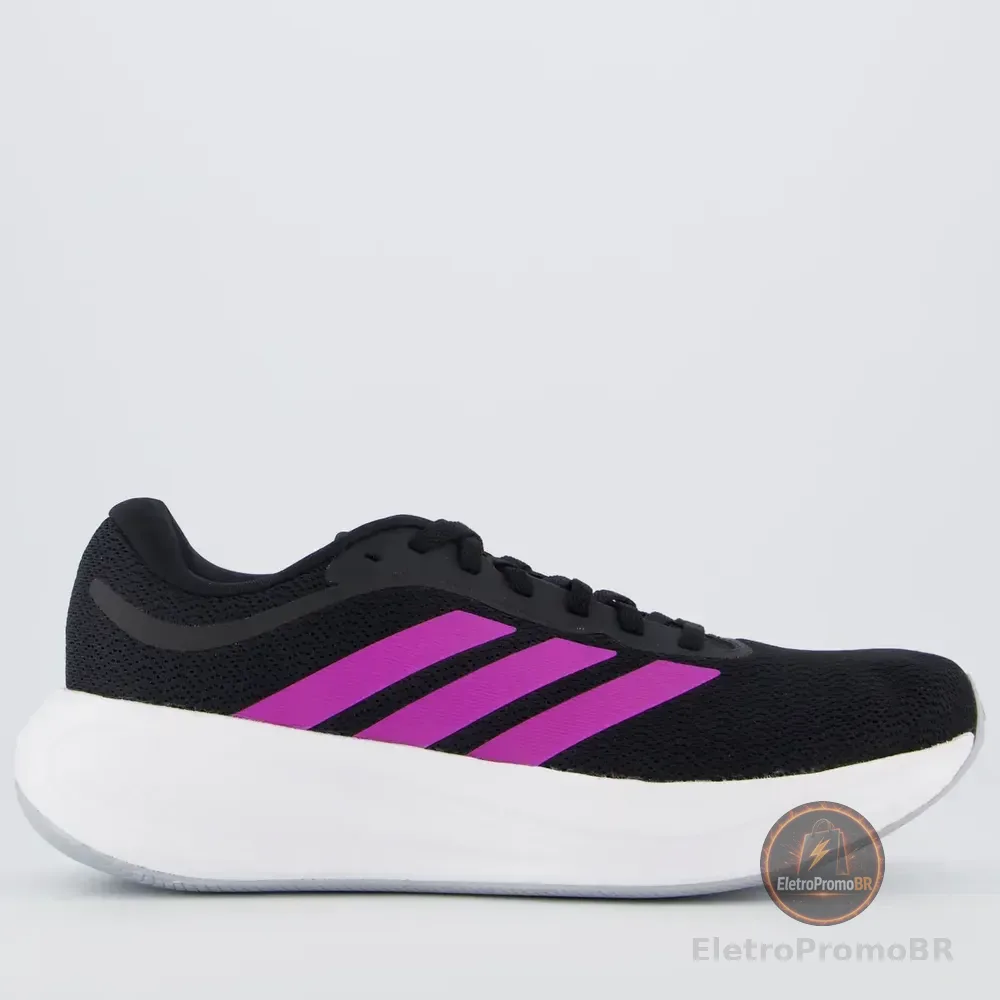Tênis adidas Response Runner 2 Preto E Rosa Preto - 37 Br