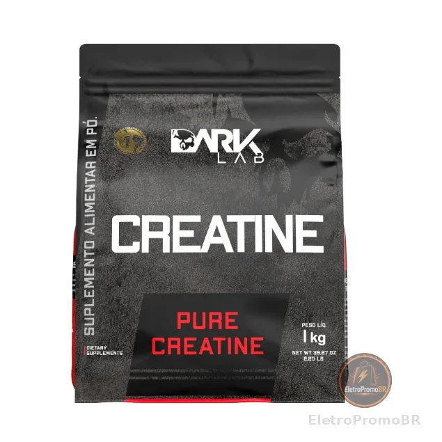 Creatina Monohidratada Pura Refil 1Kg Dark Lab - Creatine, Creatina 100% Pura