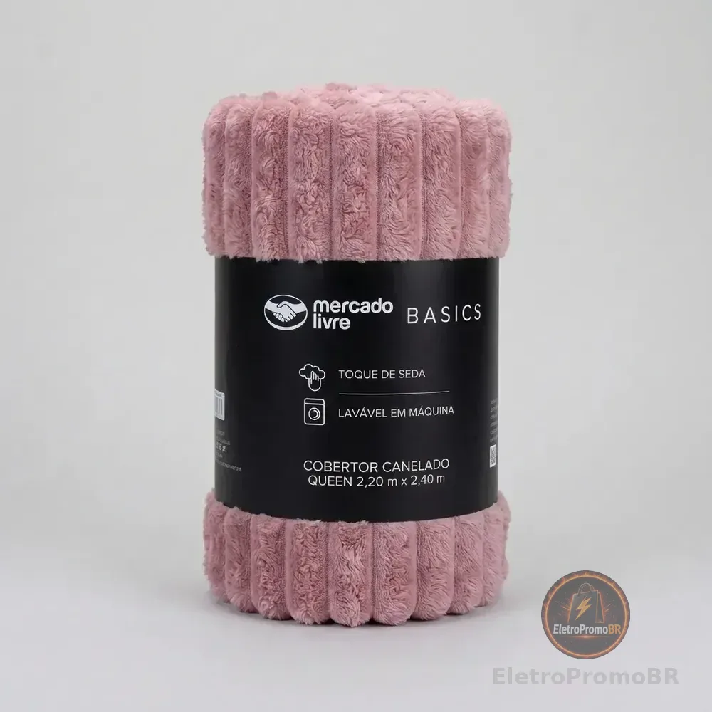 Cobertor De Microfibra Canelado Rosa Casal Toque De Seda Mercado Livre Basics