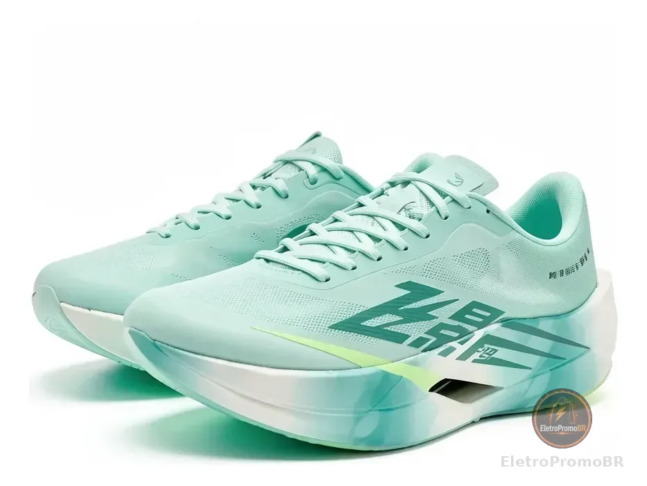 Tenis De Corrida Masculino Qiaodan - Feiying Pb6.0 Lake Gree Verde 39 Br