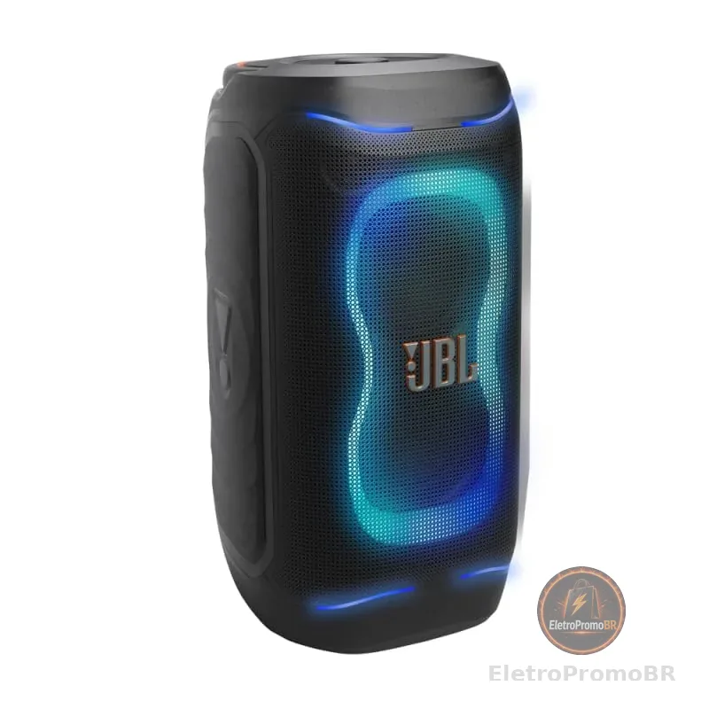 JBL, Caixa de Som, PartyBox Club 130, Bluetooth, Show de Luzes, À Prova de Respingos, Som JBL Pro Sound, 160W RMS - Preta