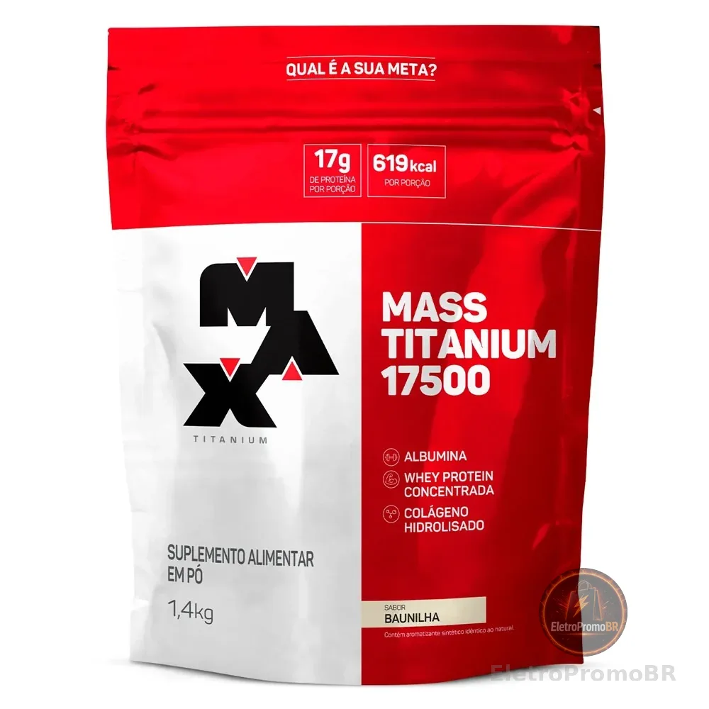 Hipercalórico Mass Titanium Refil 1,4Kg - Max Titanium