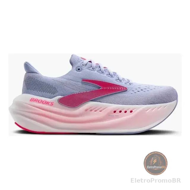 Tênis Brooks Glycerin Max Feminino Lavanda + Rosa
