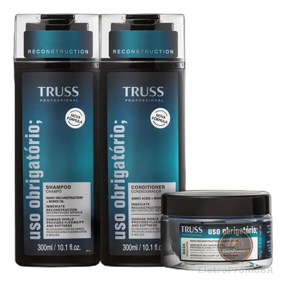 Kit Truss Uso Obrigatório Reconstruction  Trio (3 Produtos)