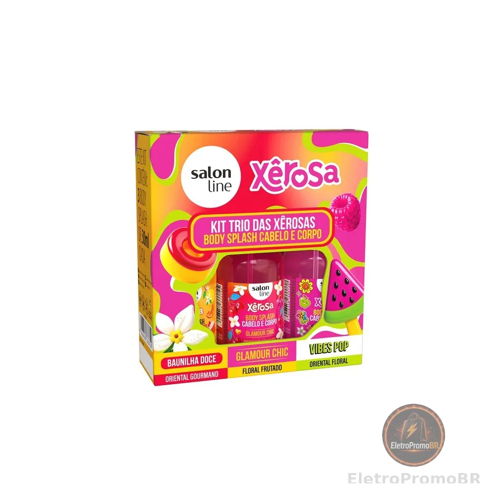 Kit Xerosa com 3 Body Splash 30ml