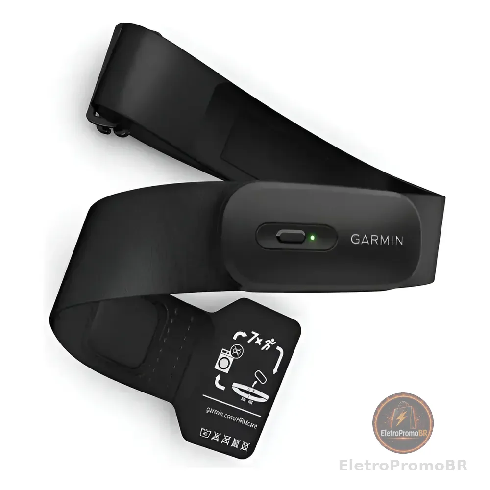 Monitor Cardíaco Peitoral Garmin Hrm-200 M/xl Preto M/xl Preto M/xl