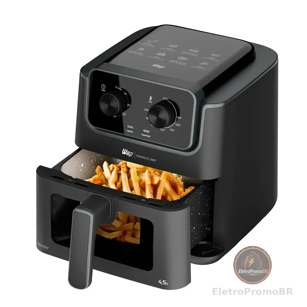 Airfryer Wap Prosdócimo Af01 4,5 Litros Visor E Luz Interna
