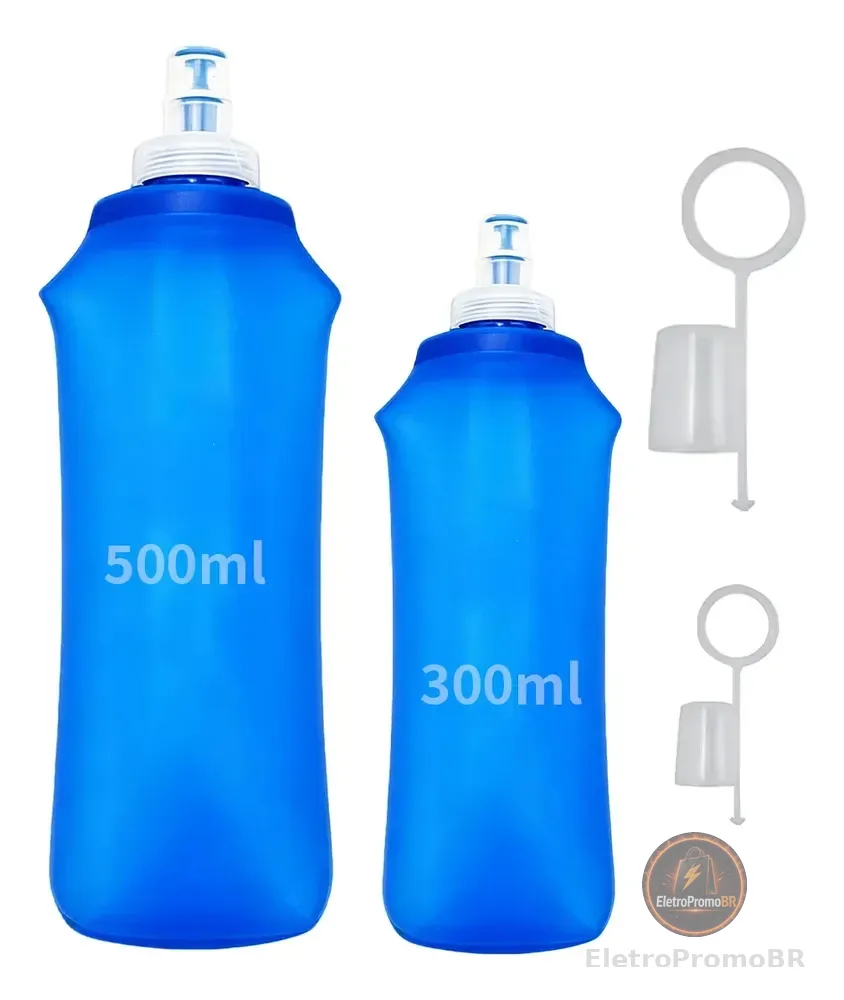 Kit 2 Garrafa De Água Corrida 500+300ml - Soft Flask Livre
