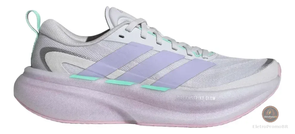 Tênis Feminino Supernova Glide adidas Cinza Liso 34 Br
