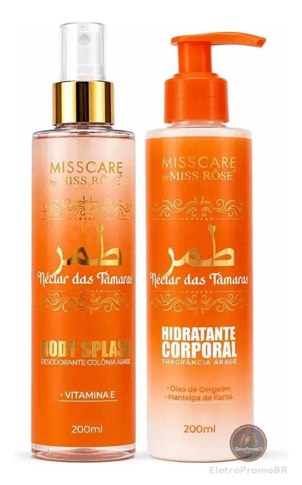 Kit Body Splash + Hidratante Néctar Das Tâmaras Miss Rôse