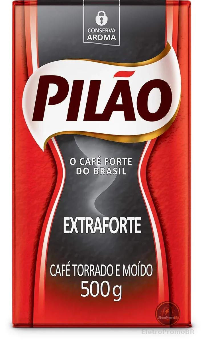 Café Pilão Torrado e Moído Extraforte Vácuo 500 gramas