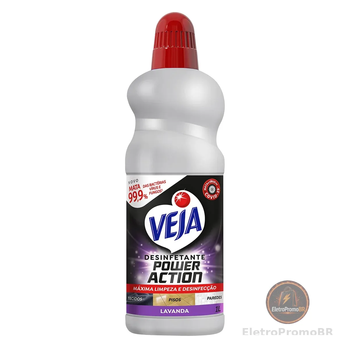 Desinfetante Multisuperficies Veja Power Action Lavanda 1L