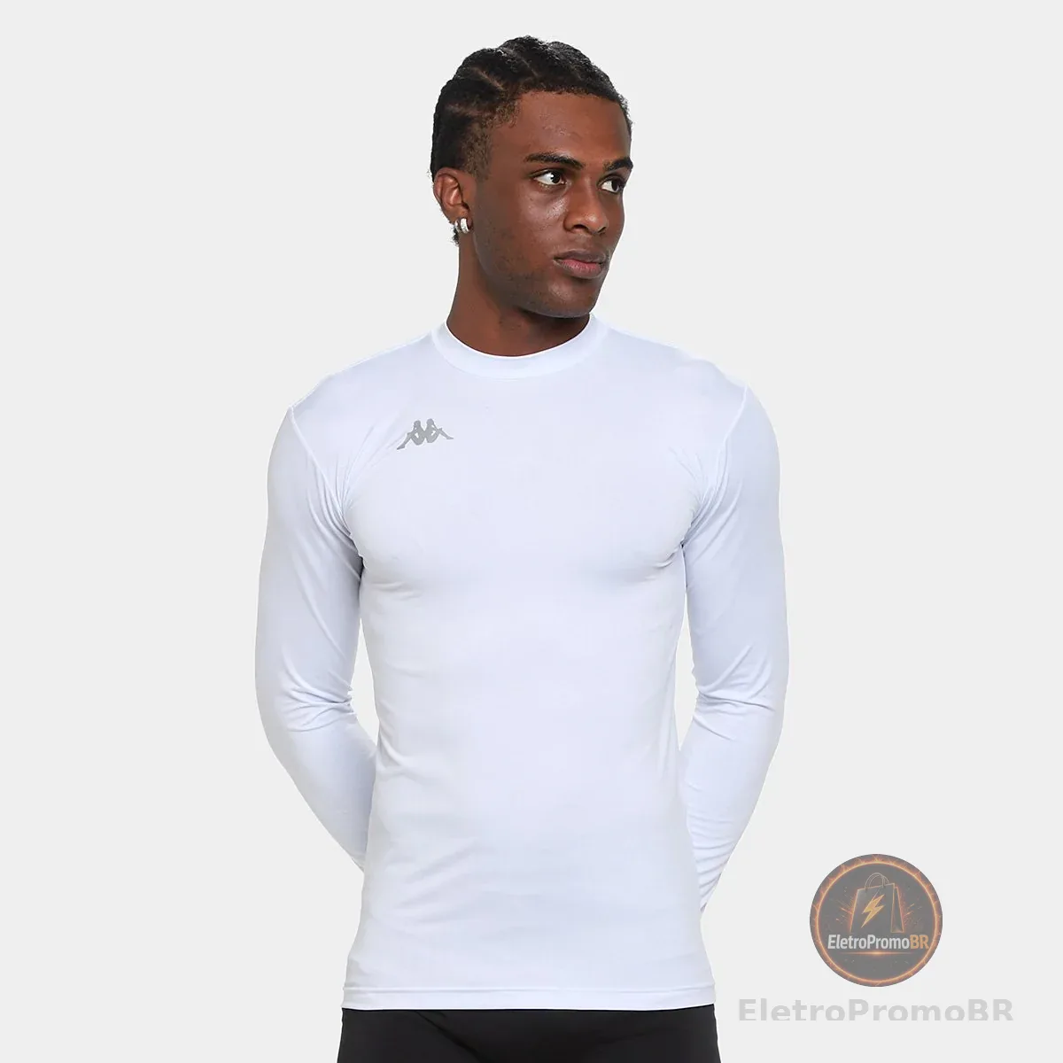 Camiseta Manga Longa Kappa Térmica Grip Colors UV Masculina