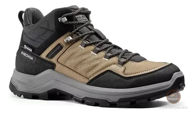 Bota Masculina Impermeável De Trilha Mh100 Quechua