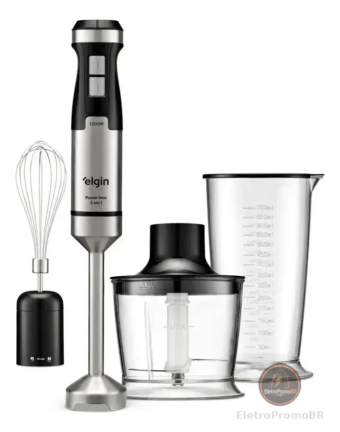 Mixer Power Inox 3 Em 1 Elgin 1.000w