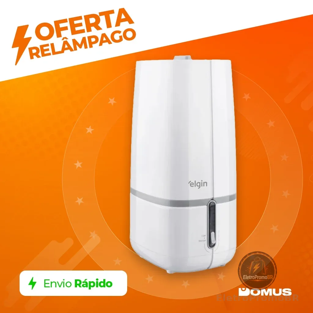 Umidificador Ultrassônico de Ar 2L Elgin Digital