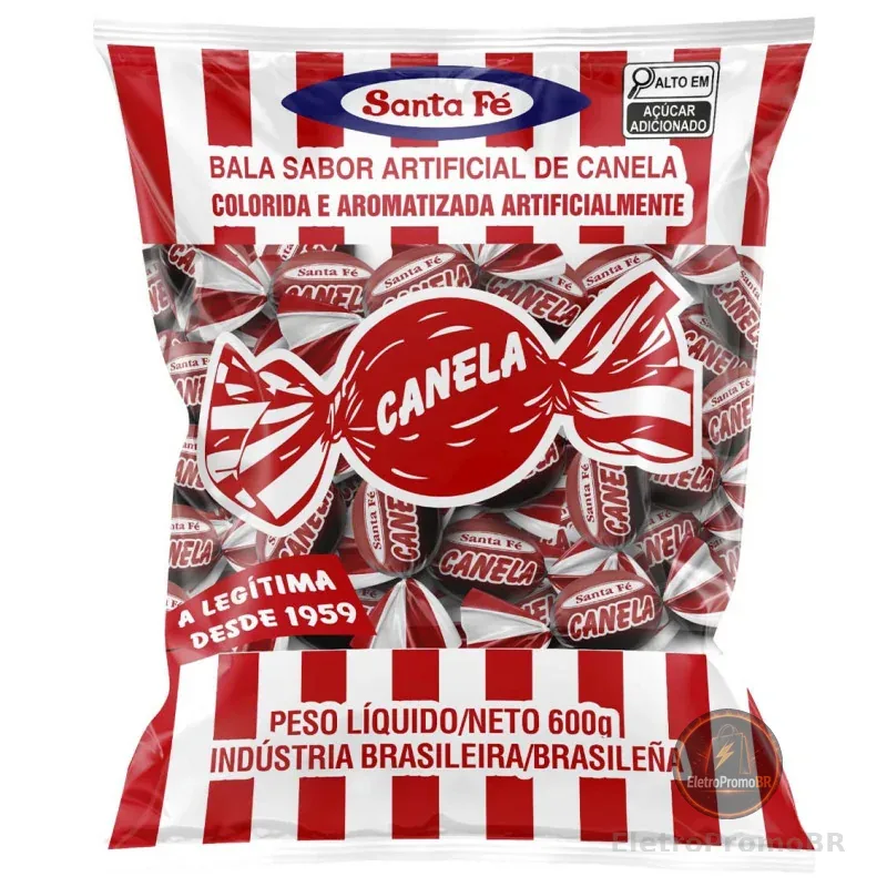 Bala Dura Canela Santa Fé 600g